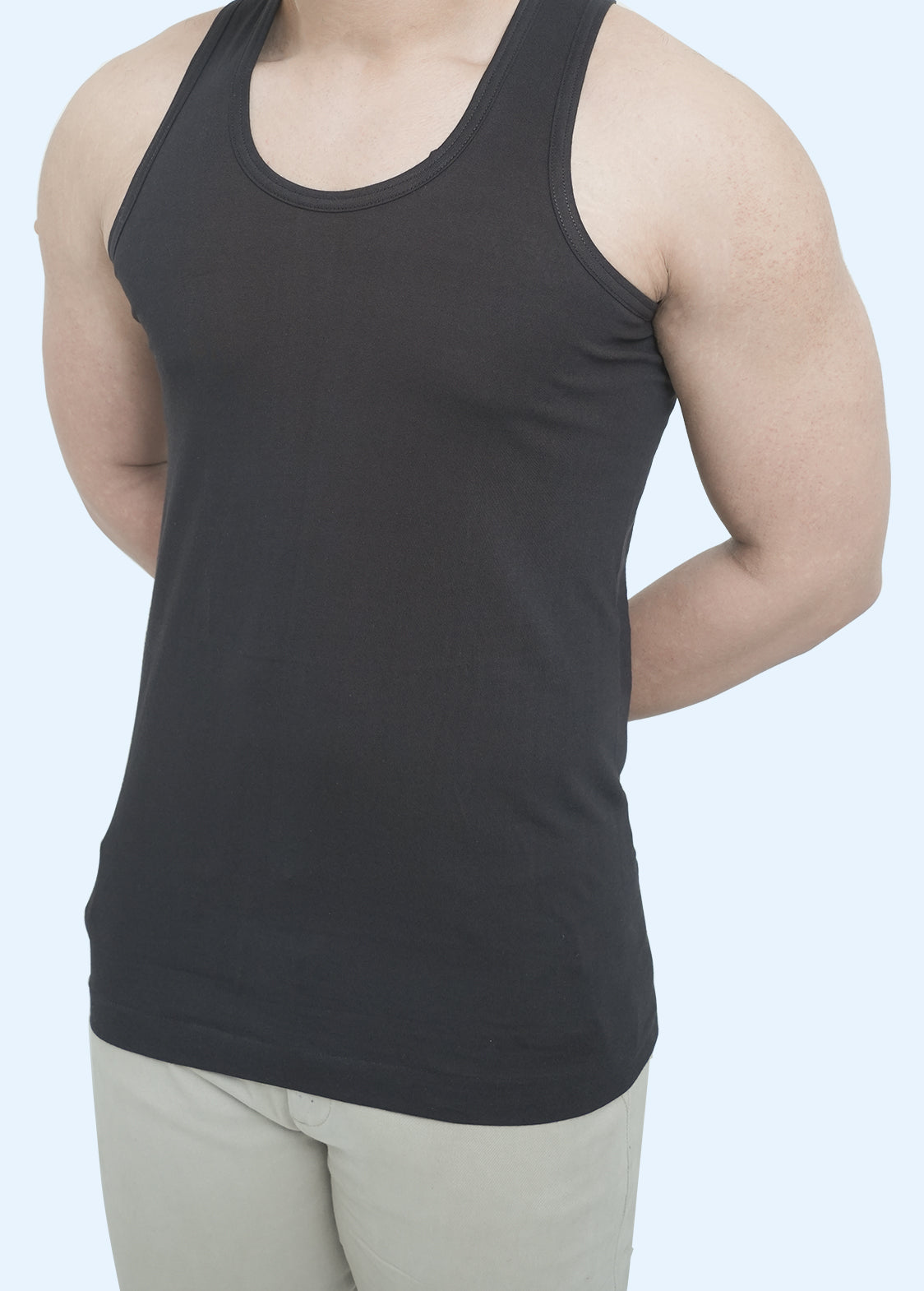 Sleeveless Men's Vest Tehzeeb Gold Black