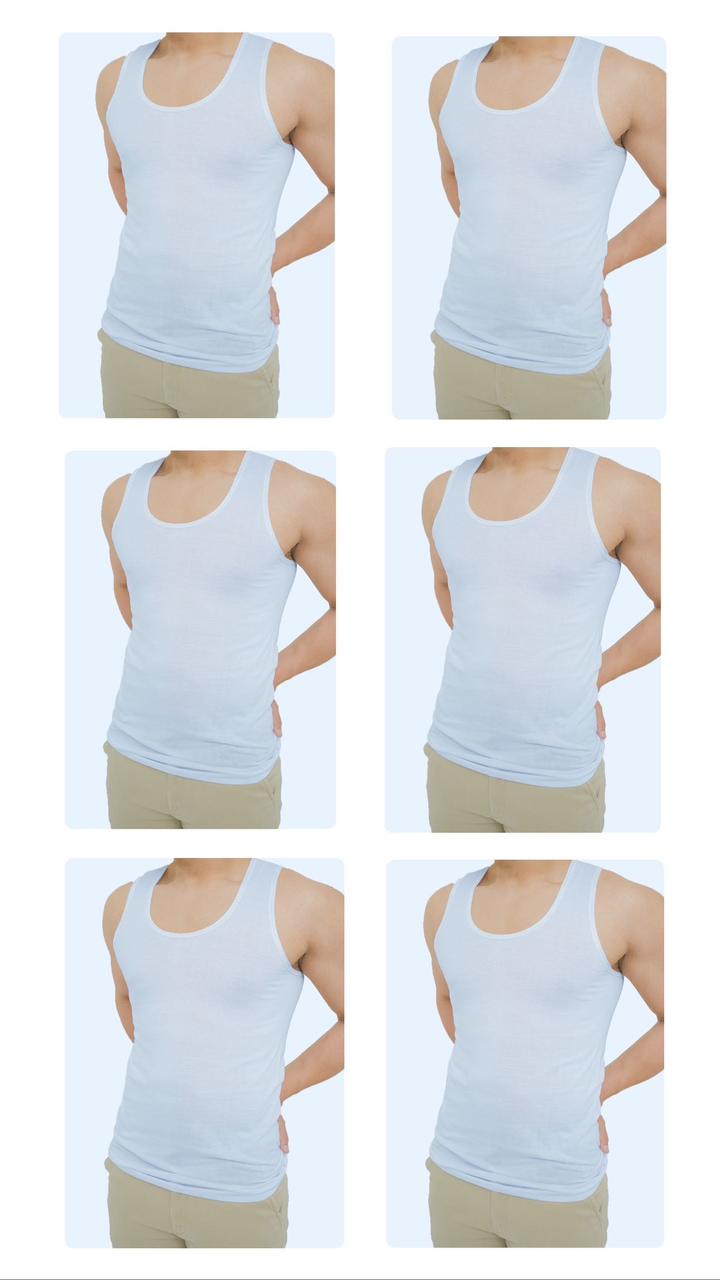 Pack of 6 Sleeveless Men's Vest Tehzeeb Summer king